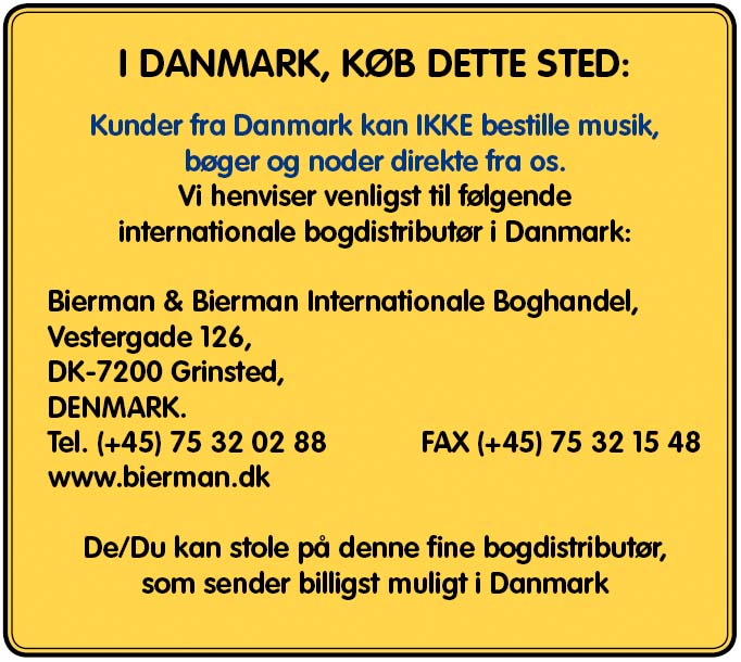 <font color="blue"><strong>VIGTIG INFORMATION TIL DANSKE KUNDER<br><font color="black"></strong>KLIK for at l?se mere...